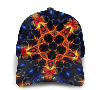 Psychedelic Abstract Trippy Kaleidoscope Adjustable Snapback Unisex Printing Baseball Cap Trucker Hat Classic Cap Hat - Thegiftio UK
