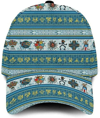 Puerto Rico Ancient Egyptian Symbol Simple and Beautiful Printed Unisex Hat Classic Cap Hat - Thegiftio UK