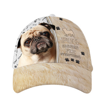 Pug Dog Kises Fix Everything Hat Classic Cap Hat - Thegiftio UK