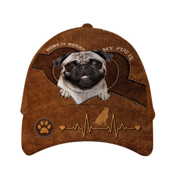 Pug Home Hat Classic Cap Hat - Thegiftio UK