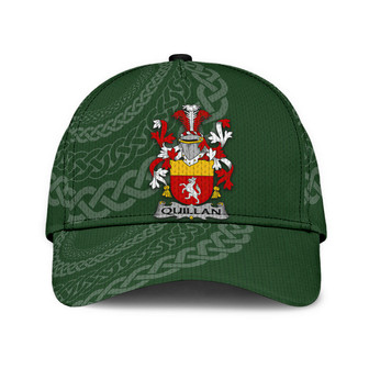 Quillan Coat Of Arms Irish Family Crest St Patrick's Day Hat Classic Cap Hat - Thegiftio UK
