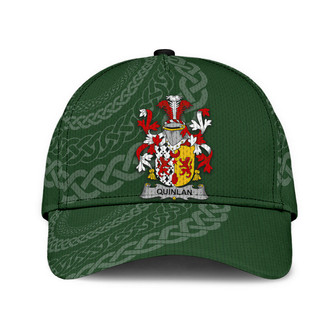 Quinlan Coat Of Arms Irish Family Crest St Patrick's Day Hat Classic Cap Hat - Thegiftio UK