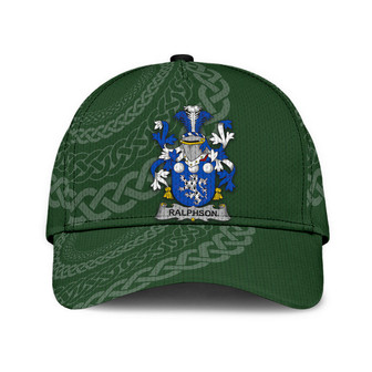 Ralphson Coat Of Arms Irish Family Crest St Patrick's Day Hat Classic Cap Hat - Thegiftio UK
