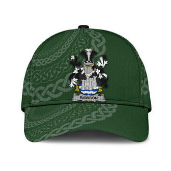 Rawson Coat Of Arms Irish Family Crest St Patrick's Day Hat Classic Cap Hat - Thegiftio UK