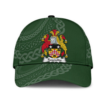Raynolds Coat Of Arms Irish Family Crest St Patrick's Day Hat Classic Cap Hat - Thegiftio UK