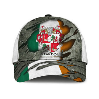 Reardon Coat Of Arms Irish Family Crest Hat Classic Cap Hat - Thegiftio UK