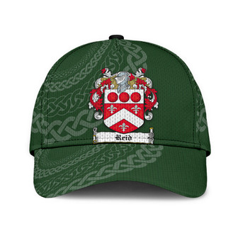 Reid Coat Of Arms Irish Family Crest St Patrick's Day Hat Classic Cap Hat - Thegiftio UK