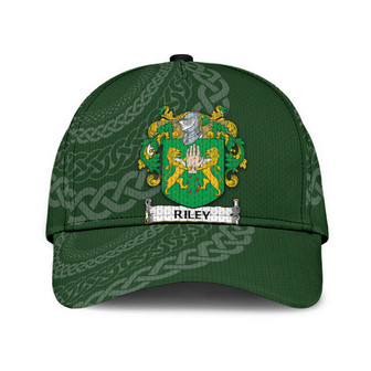 Riley Coat Of Arms Irish Family Crest St Patrick's Day Hat Classic Cap Hat - Thegiftio UK