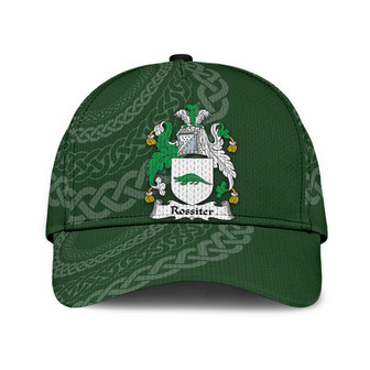 Rossiter Coat Of Arms Irish Family Crest St Patrick's Day Hat Classic Cap Hat - Thegiftio UK