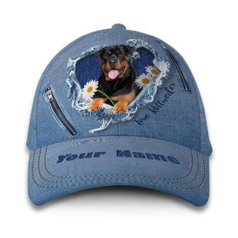 Rottweiler Jean Customized Hat Classic Cap Hat - Thegiftio UK