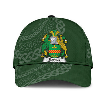 Rowan Coat Of Arms Irish Family Crest St Patrick's Day Hat Classic Cap Hat - Thegiftio UK