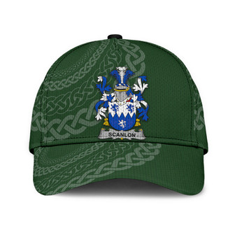 Scanlon Coat Of Arms Irish Family Crest St Patrick's Day Hat Classic Cap Hat - Thegiftio UK