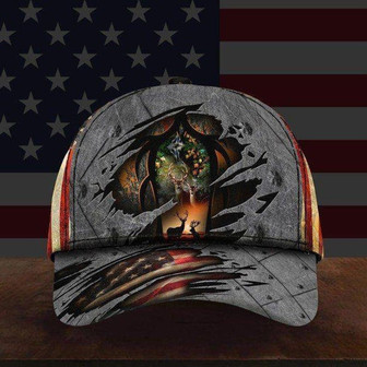 Scatch Deer Hunter Flag Cap Baseball Cap Hat Classic Cap, Trucker Cap, Deer Hunting Cap Hat - Thegiftio UK