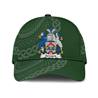 Seward Coat Of Arms Irish Family Crest St Patrick's Day Hat Classic Cap Hat - Thegiftio UK