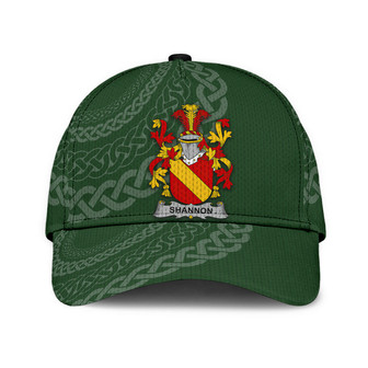 Shannon Coat Of Arms Irish Family Crest St Patrick's Day Hat Classic Cap Hat - Thegiftio UK
