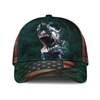 Shark Bite Hat Classic Cap Gift Idea, Awareness Cap, Human Cap, Trending Cap, American Cap Hat - Thegiftio