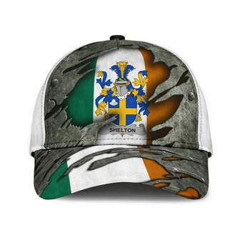 Sheltonarms Irish Family Crest Hat Classic Cap Hat - Thegiftio UK