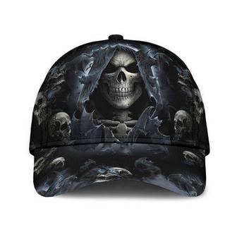 Skull Horror Cap Death Skull Camo Cap Limited Edition Cap Hat Classic Cap Hat - Thegiftio UK