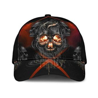 Skull Melting Classic Cap Gift Idea, Unisex Hat, Human Cap, Trending Cap, American Cap Hat - Thegiftio
