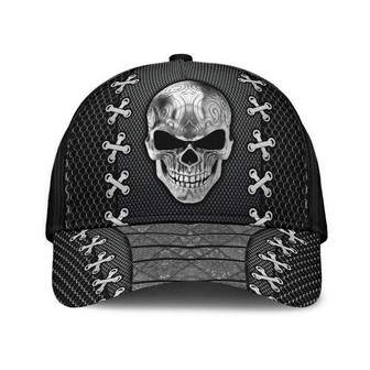 Skull Metal Carbon Hat Classic Cap Gift For Him, Gift For Her, Human Cap, Trending Cap, American Cap Hat - Thegiftio UK