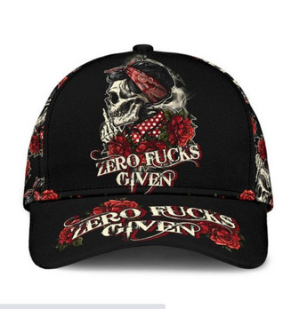 Skull Rose Hat Classic Cap Gift For Her Gift For Girl, Cap Rose Hat - Thegiftio UK