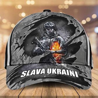 Slava Ukraini Veteran Hat Vintage Retro Stand With Ukraine Merch Hat Classic Cap Hat - Thegiftio UK