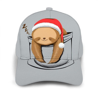 Sloth Print Casual Baseball Cap Adjustable Twill Sports Dad Hats for Unisex Hat - Thegiftio UK