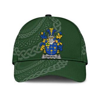 Somerville Coat Of Arms Irish Family Crest St Patrick's Day Hat Classic Cap Hat - Thegiftio UK