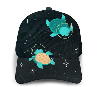 Space Turtle Print Casual Baseball Cap Adjustable Twill Sports Dad Hats for Unisex Hat Classic Cap Hat - Thegiftio