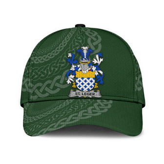 St Leger Coat Of Arms Irish Family Crest St Patrick's Day Hat Classic Cap Hat - Thegiftio UK