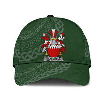 St Michell Coat Of Arms Irish Family Crest St Patrick's Day Hat Classic Cap Hat - Thegiftio