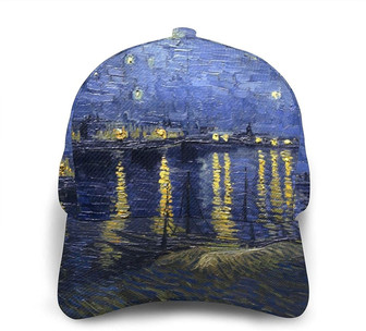 Starry Night Classic Baseball Cap Adjustable Twill Sports Dad Hats for Unisex Hat - Thegiftio UK