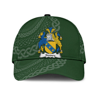 Stoney Coat Of Arms Irish Family Crest St Patrick's Day Hat Classic Cap Hat - Thegiftio UK