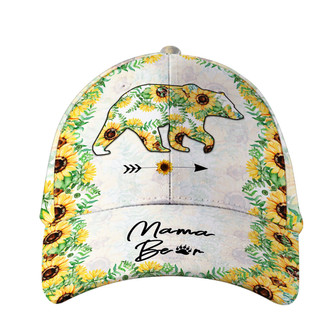 Sunflower Mamabear Hat Classic Cap Hat - Thegiftio UK