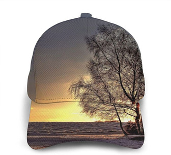 Sunset Print Classic Baseball Cap Adjustable Twill Sports Dad Hats for Unisex Hat - Thegiftio