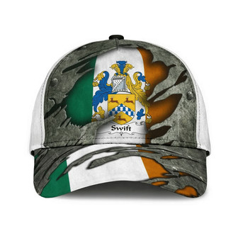 Swift Coat Of Arms Irish Family Crest Hat Classic Cap Hat - Thegiftio UK