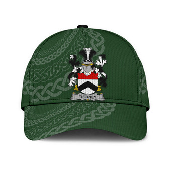 Tierney Coat Of Arms Irish Family Crest St Patrick's Day Hat Classic Cap Hat - Thegiftio UK