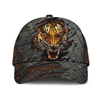 Tiger Lava Hat Classic Cap Skull Cap Gift For Her, Human Cap, Trending Cap, American Cap Hat - Thegiftio UK