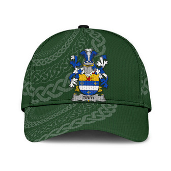 Tirry Coat Of Arms Irish Family Crest St Patrick's Day Hat Classic Cap Hat - Thegiftio UK