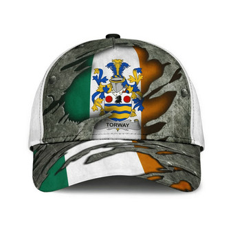 Torway Coat Of Arms Irish Family Crest Hat Classic Cap Hat - Thegiftio UK