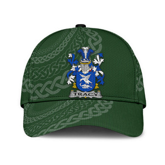 Tracy Coat Of Arms Irish Family Crest St Patrick's Day Hat Classic Cap Hat - Thegiftio