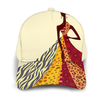Traditional African Girl Painting Classic Baseball Cap Adjustable Twill Sports Dad Hats for Unisex Hat - Thegiftio UK