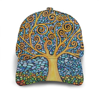 Tree Print Classic Baseball Cap Adjustable Twill Sports Dad Hats for Unisex Hat - Thegiftio