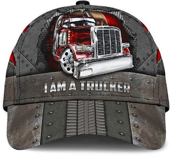 I Am A Trucker Canada Flag Attractive Style Printed Unisex Hat Classic Cap, Snapback Cap, Baseball Cap Hat - Thegiftio UK