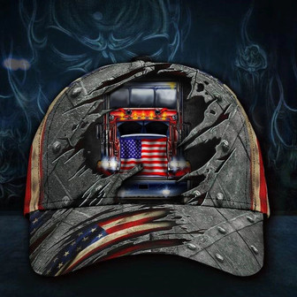 Trucker Drive Hat Printed U.S Flag Vintage Hat Gift For Truck Driver Dad Hat Classic Cap Hat - Thegiftio UK