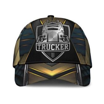 Trucker Gold Carbon Classic Cap Protect Cap, Unisex Hat, Human Cap, Trending Cap, American Cap Hat - Thegiftio UK