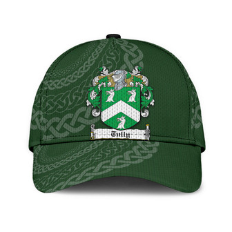 Tully Coat Of Arms Irish Family Crest St Patrick's Day Hat Classic Cap Hat - Thegiftio UK