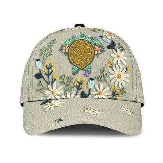 Turtle Flower Rent Hat Classic Cap Unisex Cap, Protect Cap, Human Cap, Trending Cap, American Cap Hat - Thegiftio UK