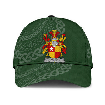 Vere Coat Of Arms Irish Family Crest St Patrick's Day Hat Classic Cap Hat - Thegiftio UK