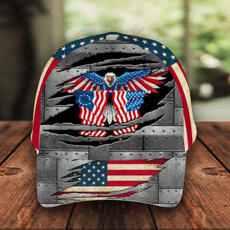 Veteran American Flag Hat Proud US Military Veteran Hat Classic Cap Hat - Thegiftio UK